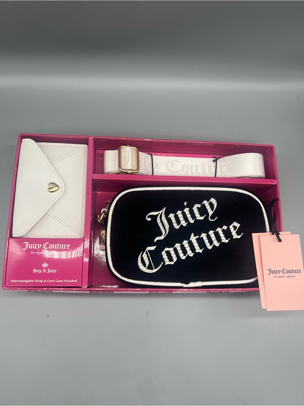 Juicy couture slim camera bag crossbody purse